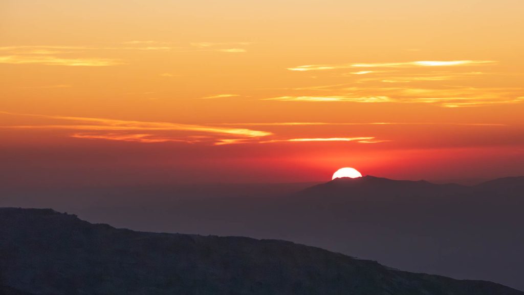 Packing for Overnight Photography Trips - Sunset from Mulhacen